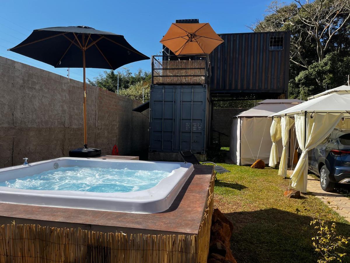Container-Spa Quente, Projetor Cine, Lareira, Churrasqueira-20Km De Brotas Torrinha Zewnętrze zdjęcie